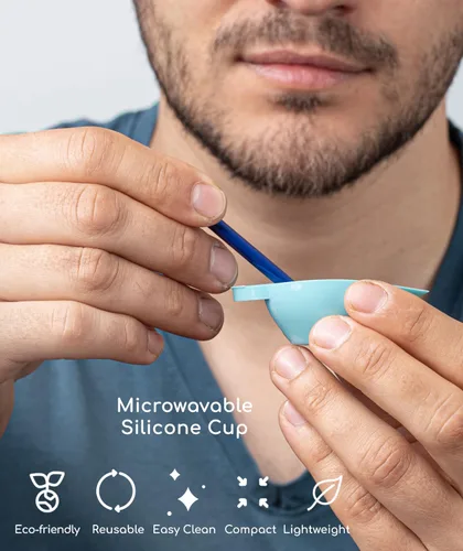 Miniatura 4 de Medi Grade Kit de depilación nasal para hombres y mujeres con barra de cera reutilizable, 1.76 onzas, juego ecológico para eliminar vello de nariz