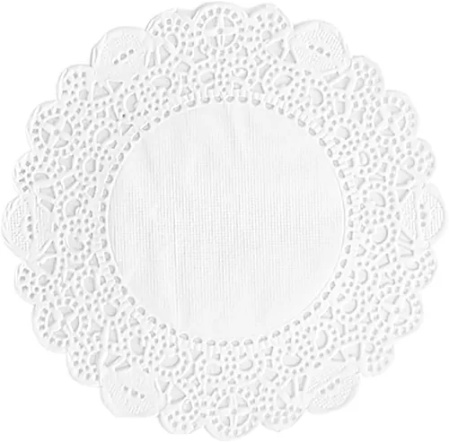 Miniatura 41 de 250 piezas de papel redondo de encaje de 3.5 pulgadas de alta calidad, sin polvo, corte limpio, diseño simple: fiesta/regalo/para tartas/decoración
