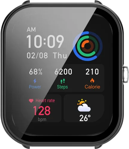 Miniatura 8 de Lamshaw Funda compatible con Amazfit GTS 4 Mini, carcasa protectora de policarbonato duro con protector de pantalla de vidrio templado compatible