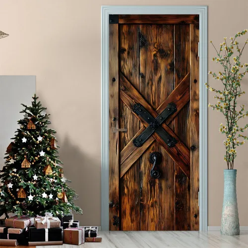 Miniatura 78 de Calcomanías 3D para puerta, murales para despegar y pegar, cocodrilo negro, calcomanías de pared, autoadhesivas, extraíbles, impermeables, de PVC