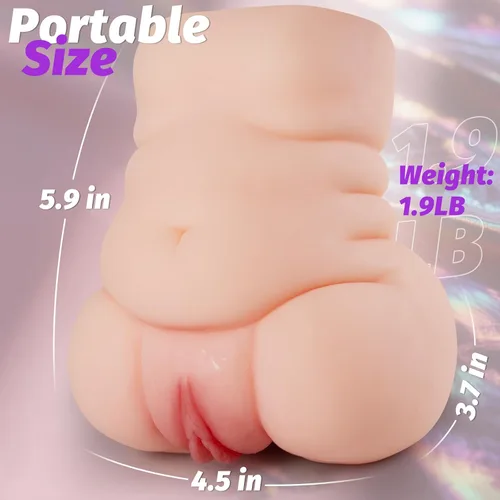 Miniatura 5 de Juguete masturbador masculino de bolsillo, muñeca sexual realista, juguetes masculinos con vagina texturizada y anal, coños de TPR seguros, mamadas