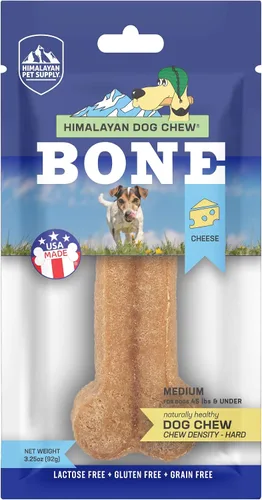 Miniatura 12 de Cheese Dog Chew Bone Larga duración, sin manchas, rico en proteínas, poco olor, 100% natural, saludable y seguro, sin lactosa, gluten, soja