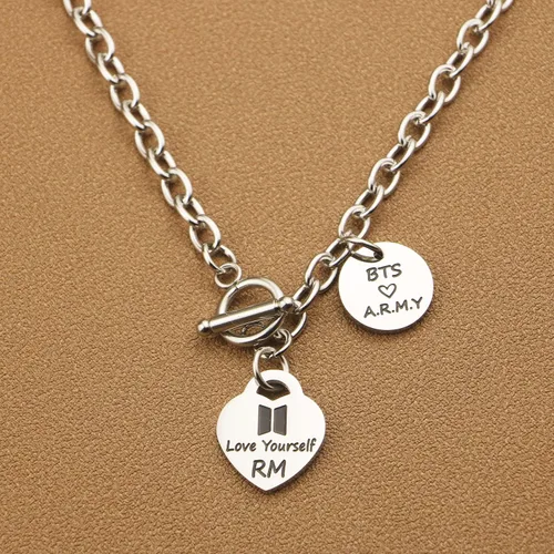 Miniatura 4 de ARETIS Kpop Bangtan - Collar para niños Be the best J-HOPE JIMIN JIN JK RM SUGA V Collar Bangtan Boys Lover Jewelry Gift for Bangtan Boys Fans