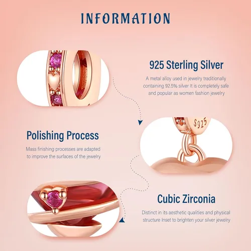 Miniatura 120 de Amufer S925 Charms for Women, compatible with Pandora Bracelets and Necklaces, Jewelry Gift
