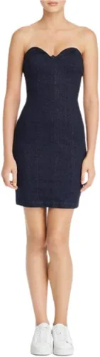 Miniatura 3 de GUESS Vestido ajustado sin tirantes de mezclilla Deco para mujer, Lavado Orson