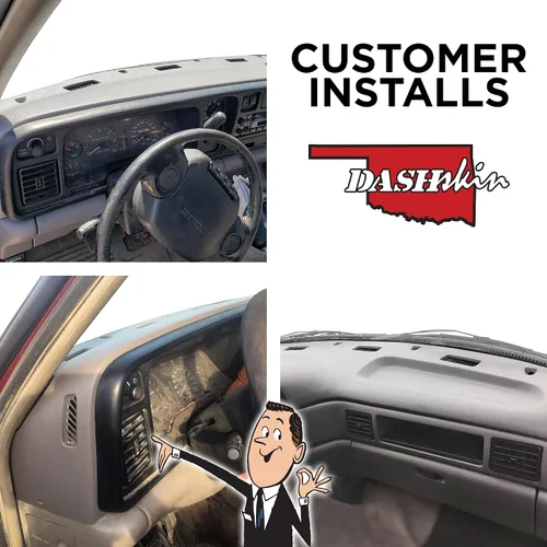 Miniatura 9 de DashSkin Cubierta moldeada para salpicadero compatible con Dodge Ram 1500 2500 y 3500 94-97 en cuarzo mediano, fabricada en los Estados Unidos