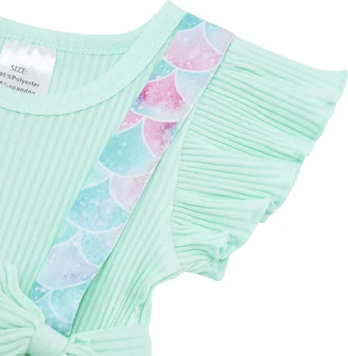 Miniatura 4 de UNICOMIDEA Ropa de bebé para niñas de 0 a 18 meses, body de manga con volantes y diadema