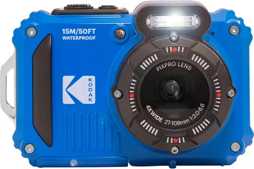 Miniatura 2 de Kodak PIXPRO WPZ2 - Cámara digital + estuche negro para apuntar y disparar + tarjeta microSDHC de 32 GB (azul)