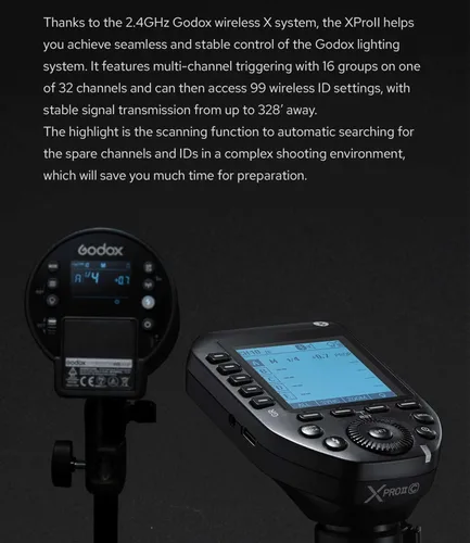 Miniatura 4 de Godox XProII-S - Transmisor de disparador de flash inalámbrico para cámaras Sony, 2.4G TTL-Convertidor manual HSS 1/8000S función Bluetooth, bloqueo