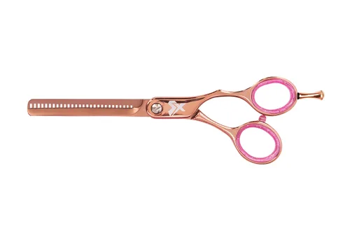Cricket Shear Xpressions Hey Rosie 30T Tijeras Profesionales para Cortar Cabello - Tijeras de Barbero, Acero Inoxidable Japonés, Ideales para