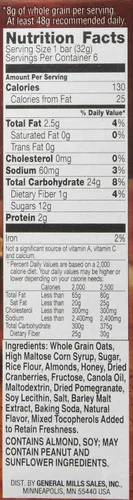 Miniatura 10 de Nature Valley Barras de granola masticables de frutas y nueces, nueces de chocolate negro, 6 barras, 7.4 onzas