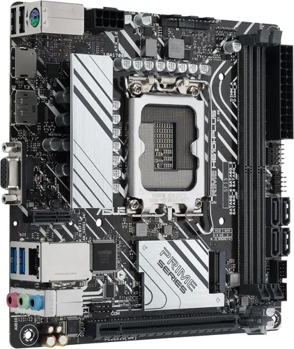 Miniatura 3 de ASUS Prime H610I-PLUS-CSM Placa base Intel H610 (LGA 1700) Mini-ITX con DDR5 5600, PCIe 4.0, ranura M.2, Intel 1 Gb Ethernet, DisplayPort, HDMI