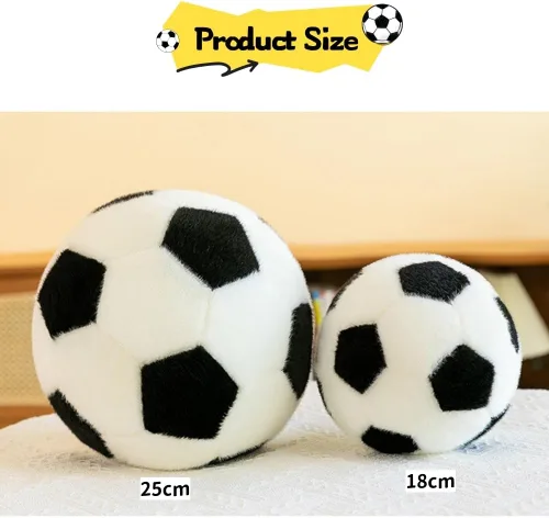 Miniatura 7 de Soccer Pillow Soft Football Throw Pillow Round Home Decor Soccer Decorative Pillow Aesthetic Soccer Sports Ball Plush Pillows for Couch Bed Bedroom