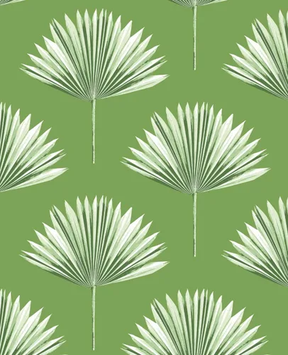 NextWall Papel tapiz tropical para despegar y pegar de palmera (brote verde)