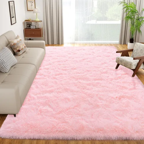 Miniatura 20 de Dssimo - Alfombra superesponjosa para la habitación, alfombra de área moderna, pequeña, suave y acogedora de felpa para niños, niñas y adolescentes