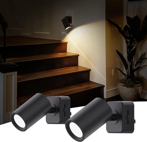 Miniatura 14 de L LOHAS LED Luces nocturnas enchufables a la pared, [paquete de 2] focos de pared para interiores con sensor de luz, luces nocturnas ámbar