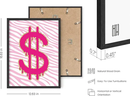 Miniatura 3 de HAUS AND HUES Póster rosa de preppy para pared, bonitos pósteres para estética de habitación, obra de arte de moda para habitación de adolescentes