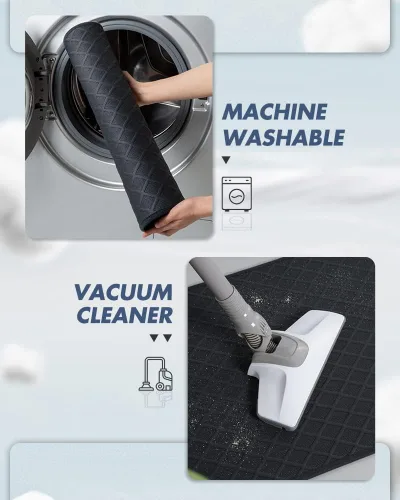 Miniatura 6 de AMOAMI Tapetes de baño ultra delgados, con parte trasera de goma, antideslizantes, absorbentes, para suelo, regadera y lavabo