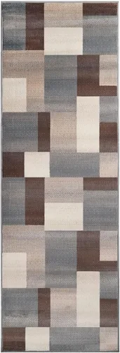 Superior alfombra de área de la colección diseñador Clifton, 8 mm de altura de apilado, con respaldo de yute, diseño geométrico contemporáneo, Beige