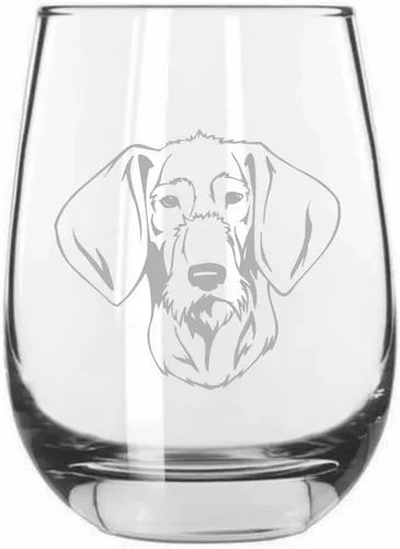 Miniatura 271 de Sakhalin Husky Dog - Copa de vino grabada personalizada de 15.25 onzas sin tallo