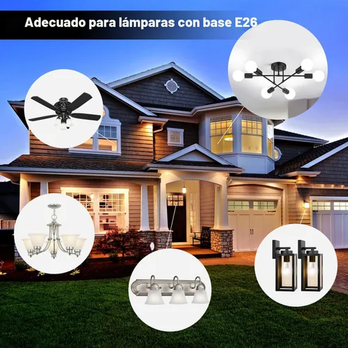 Miniatura 7 de TJOY Paquete de 6 Bombillas LED A19, Bombilla LED Equivalente a 60 Vatios, Blanco Cálido 3000K, Eficiente 9W, Base Estándar E26, Bombilla de Ahorro
