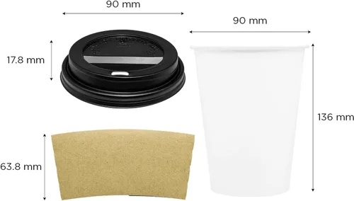 Miniatura 5 de Karat Vaso desechable de 16 onzas, paquete de 250, perfecto para llevar bebidas y fiestas, resistente, resistente al calor