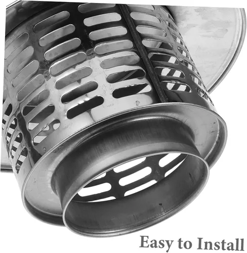 Miniatura 2 de Cabilock Sombrero de chimenea Cubierta de ventilación de chimenea Tapa de chimenea de acero inoxidable Tapa de chimenea Protector de puerta Cubierta