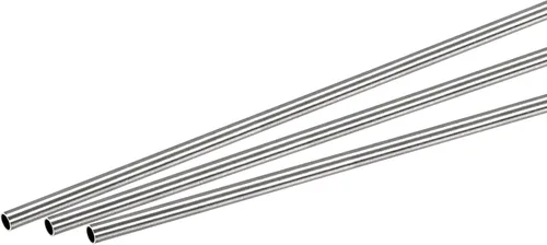 Miniatura 16 de uxcell Tubo redondo de acero inoxidable 304 0.197 in OD 0.024 in espesor de pared 9.843 in longitud 3 piezas