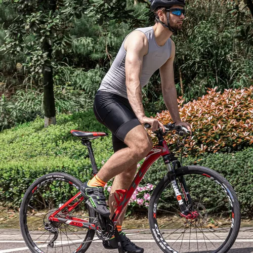 Miniatura 4 de Przewalski Camiseta interior de ciclismo sin mangas para hombre, de secado rápido, chaleco de capa base de bicicleta, transpirable, camisetas