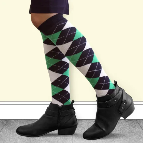 Miniatura 5 de Golf Knickers Colorful Knee High Argyle Cotton Socks For Men Women and Youth (AA-ZZ)