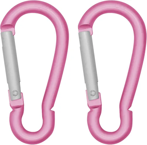Miniatura 17 de LESHIRY Mosquetón grande de 3 pulgadas en aluminio, forma D, Premium, duradero, con clip para llavero, gancho de anillo en D, accesorios para 2