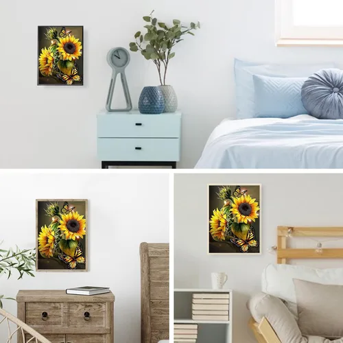Miniatura 7 de DKHDBD Kits de pintura de diamantes para adultos, 12 x 16 pulgadas, pintura por números para adultos principiantes, pintura de puntos de diamante