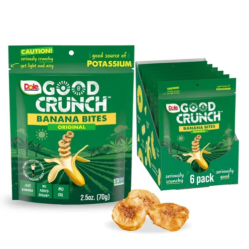 Miniatura 8 de Dole Good Crunch Piña con bocadillos de frutas secas de chile, sin gluten y bocadillo vegano, bolsas de 1.4 onzas (paquete de 6)