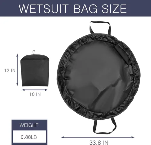 Miniatura 2 de 2 in 1 Wetsuit Mat, Waterproof Beach Storage Bag, Surf Mat, for Men & Women