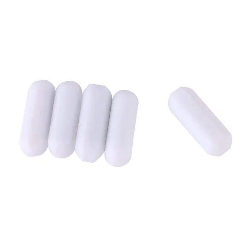 Barra mezcladora magnética para solución líquida de agitación química biológica 5 piezas tipo C color blanco [C5* 0.591 in], equipo de agitación de