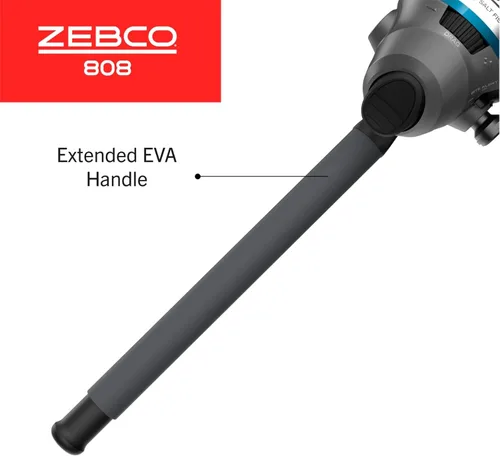 Miniatura 5 de Zebco 808 - Combo de carrete Spincast de agua salada y caña de pescar, varilla de vidrio Z duradera de 7 pies 0 pulgadas, mango de EVA extendido