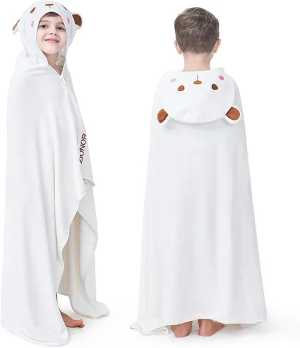 Miniatura 9 de ZIONOR Toalla de baño con capucha para niños, 50 pulgadas de largo x 35 pulgadas de ancho, toallas con capucha extra grandes para niños grandes de 6