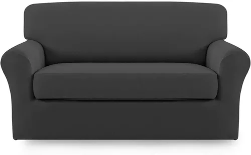 Miniatura 32 de Easy-Going Funda de Sofá Elástica de Microfibra de 2 Piezas – Cubierta de Sofá Suave Ajustada de Spandex, Protector de Muebles Lavable con Parte