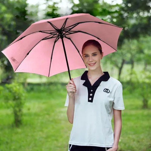 Miniatura 43 de LANBRELLA Paraguas plegable inverso compacto paraguas de viaje a prueba de viento automático
