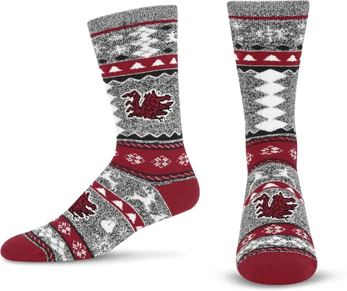 Miniatura 51 de For Bare Feet Ugly Holiday Sweater Crew Sock NCAA