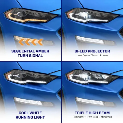 Miniatura 3 de Form Lighting – Faros delanteros secuenciales LED compatibles con Ford Mustang 2018-2023 (par)