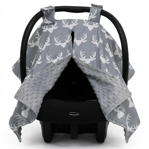 Miniatura 9 de Dear Baby Gear - Toldo de asiento de automóvil de 40 x 30 pulgadas, funda para transportar bebés para niños y niñas, uso acogedor para otoño