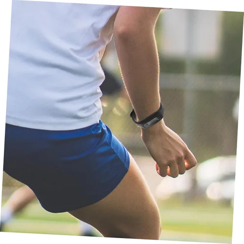 Miniatura 3 de HOMSFOU Reloj podómetro multifunción con contador de pasos, pulsera de fitness con banda agradable a la piel de 9.44 pulgadas para caminar