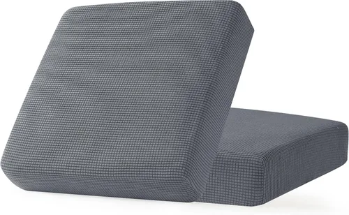 Miniatura 97 de CHUN YI - Funda elástica de cojín para sofá biplaza, funda de asiento de sofá con tela jacquard de elastano (mediana, color marfil blanco)