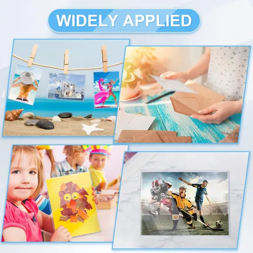 Miniatura 6 de 20 fundas rígidas para tarjetas de 5 x 7 pulgadas, protectores rígidos para tarjetas, protectores de hojas de páginas, de plástico duro, carga