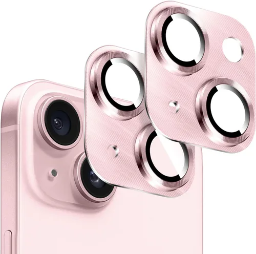 Miniatura 11 de Kucheed 2 protectores de lente de cámara para iPhone 11, aluminio de metal de una pieza con textura 3D, decoración diseñada para decoración