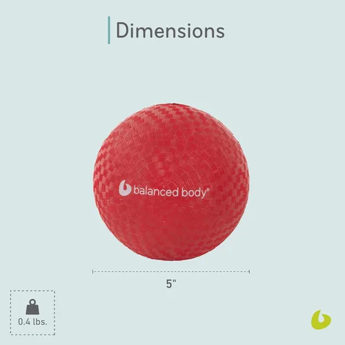 Miniatura 3 de Balanced Body Bola de juegos, herramienta de masaje y alineación, esfera de ejercicio inflable, 5 pulgadas