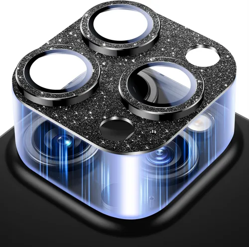 Miniatura 66 de Uyiton Compatible con iPhone 17 Pro Protector de Lente de Cámara - [No Fácil de Romper][Fuerte Adsorción][Compatible con Fundas] Cubierta de Titanio