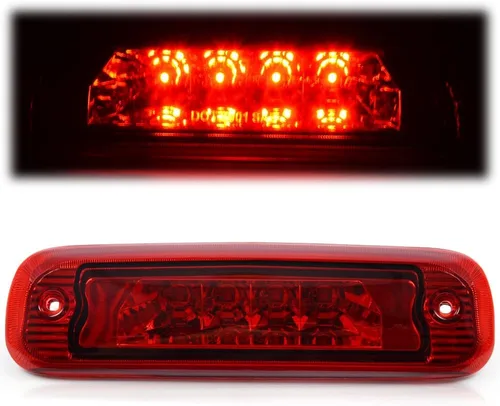 Miniatura 12 de CHEDA Tercera luz de freno 3D, compatible con Jeep Cherokee 1997-2001, lente cromada, carcasa LED, lámpara de carga trasera, barra trasera