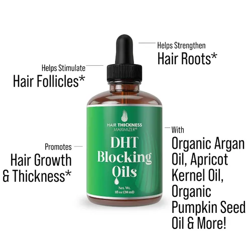 Miniatura 2 de Bloqueador de DHT para Mujeres, Hombres – Fortalece y Hidrata el Cabello Fino y Seco para un Cuero Cabelludo con Mejor Aspecto – Suero Vegano y Sin